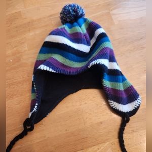 Fun bright striped beanie